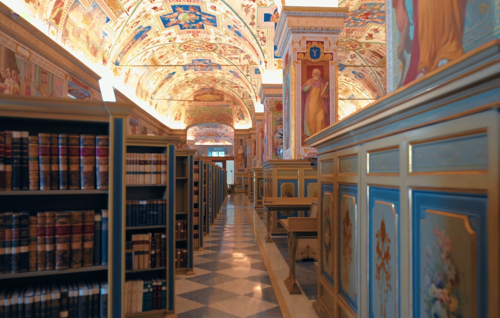 Inside of the Vatican library